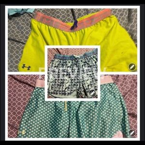 Under Armour girls xl shirts shorts lot
